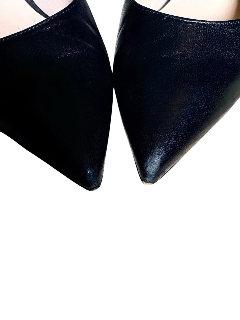 Stuart Weitzman Black Leather Pointed Toe Pumps | Classic Heels | Size 8